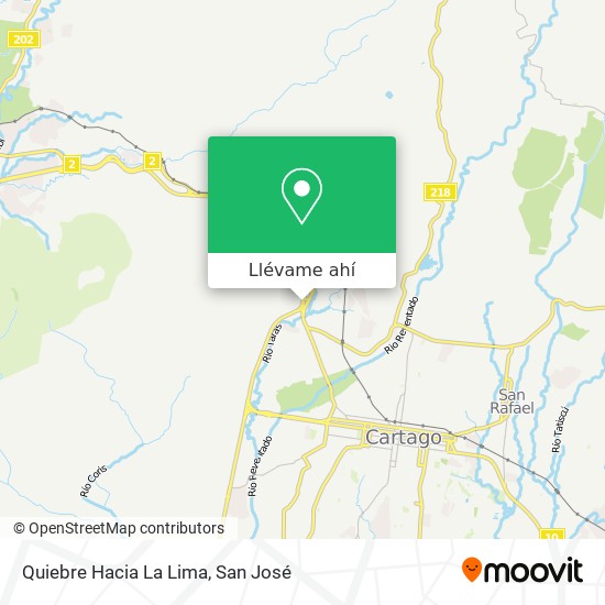 Mapa de Quiebre Hacia La Lima