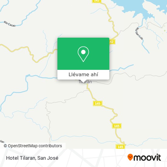 Mapa de Hotel Tilaran