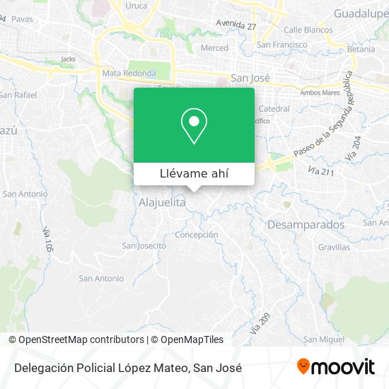 Mapa de Delegación Policial López Mateo
