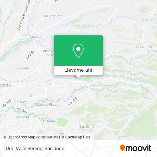 Mapa de Urb. Valle Sereno
