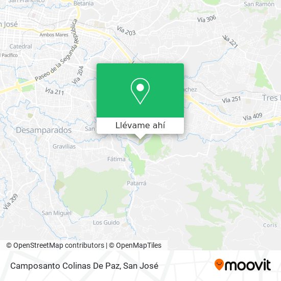 Mapa de Camposanto Colinas De Paz