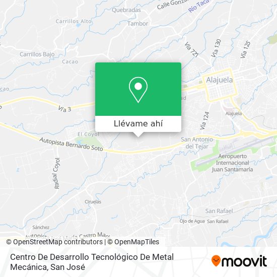 Mapa de Centro De Desarrollo Tecnológico De Metal Mecánica