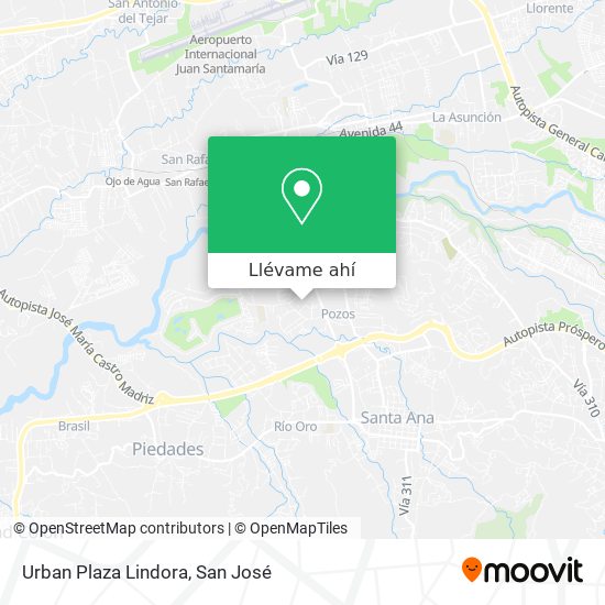 Mapa de Urban Plaza Lindora