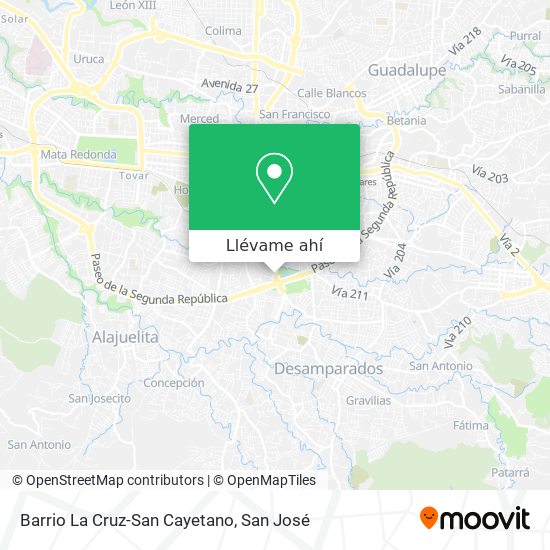 Mapa de Barrio La Cruz-San Cayetano