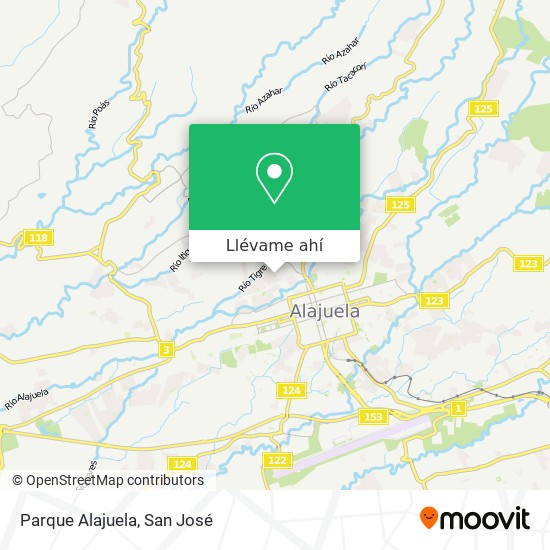 Mapa de Parque Alajuela