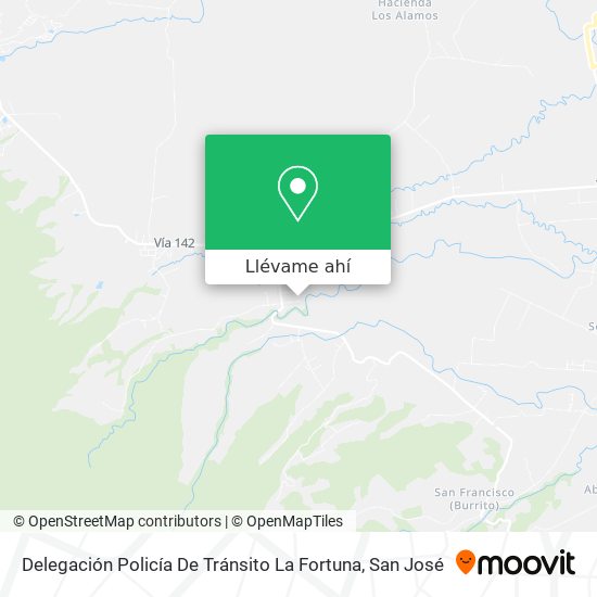 Mapa de Delegación Policía De Tránsito  La Fortuna