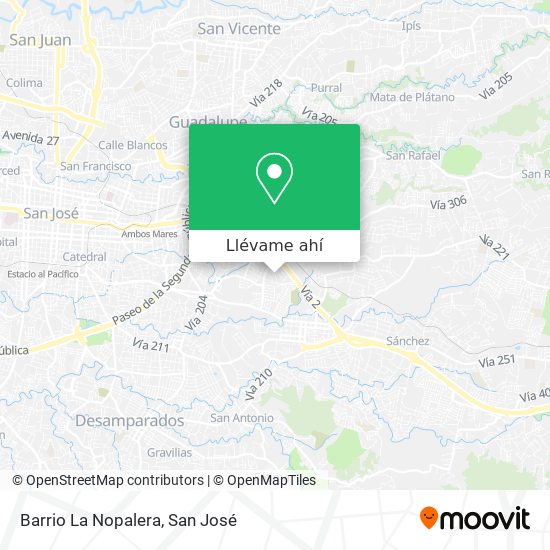 Mapa de Barrio La Nopalera