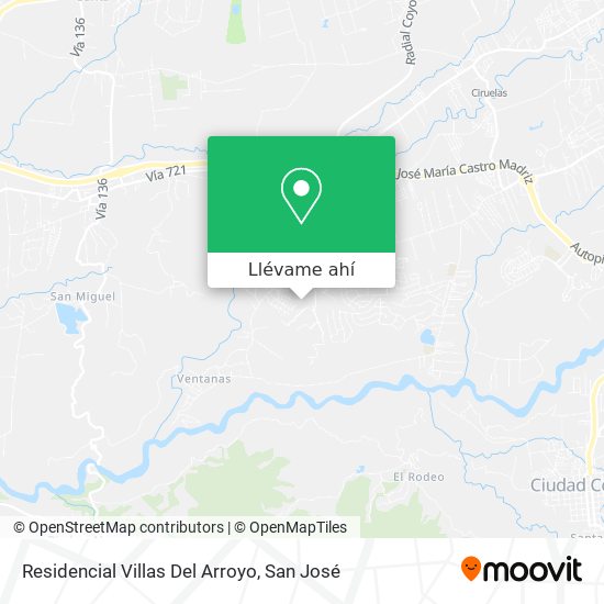 Mapa de Residencial Villas Del Arroyo