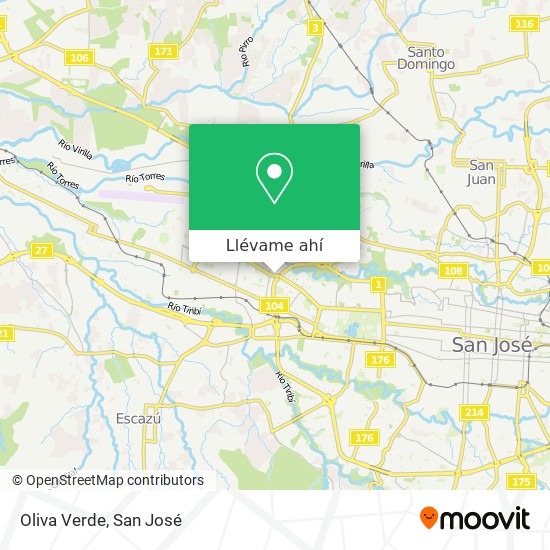 Mapa de Oliva Verde