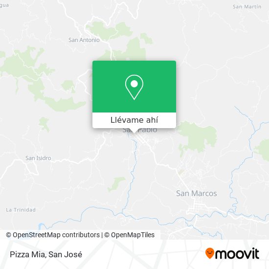 Mapa de Pizza Mia