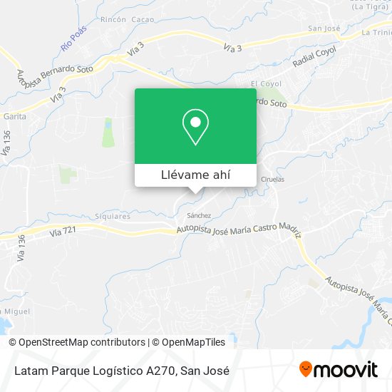 Mapa de Latam Parque Logístico A270