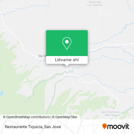 Mapa de Restaurante Tiquicia
