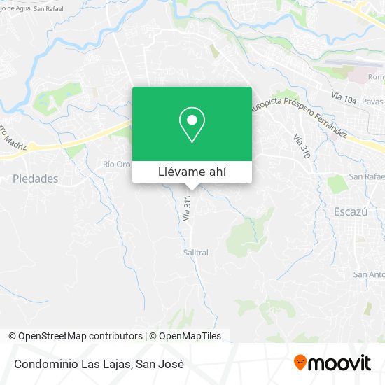 Mapa de Condominio Las Lajas