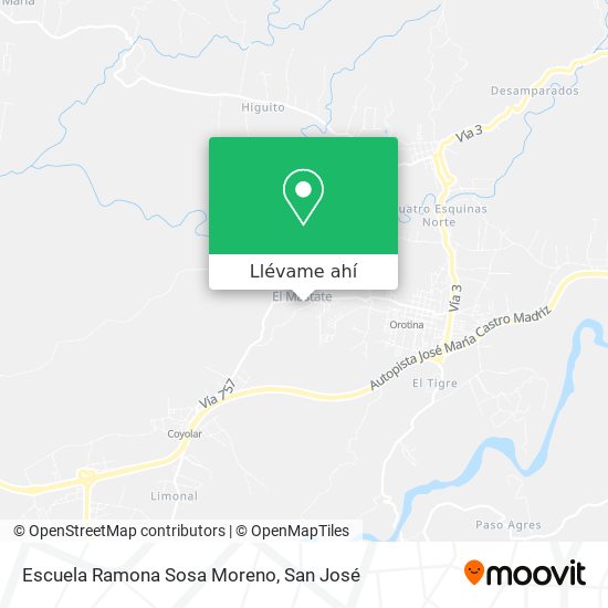 Mapa de Escuela Ramona Sosa Moreno