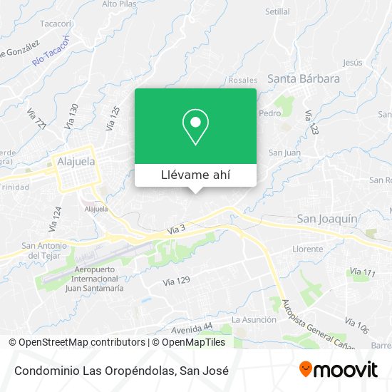 Mapa de Condominio Las Oropéndolas