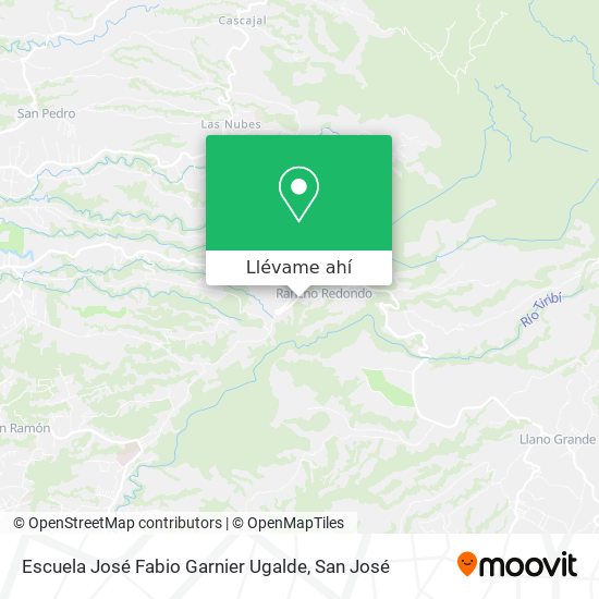 Mapa de Escuela José Fabio Garnier Ugalde