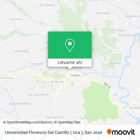 Mapa de Universidad Florencio Del Castillo ( Uca )