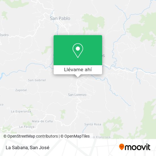 Mapa de La Sabana