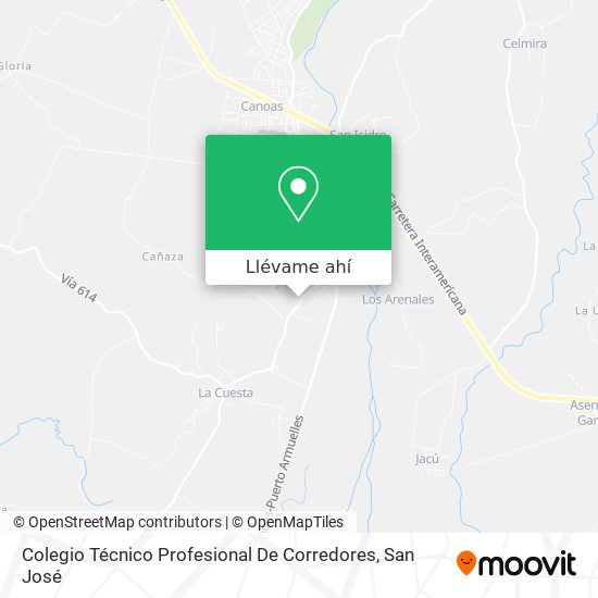 Mapa de Colegio Técnico Profesional De Corredores