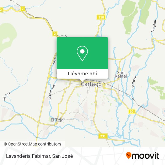 Mapa de Lavanderia Fabimar