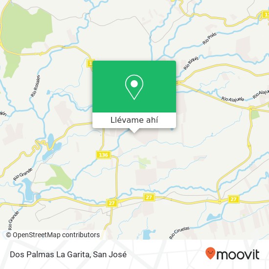 Mapa de Dos Palmas La Garita