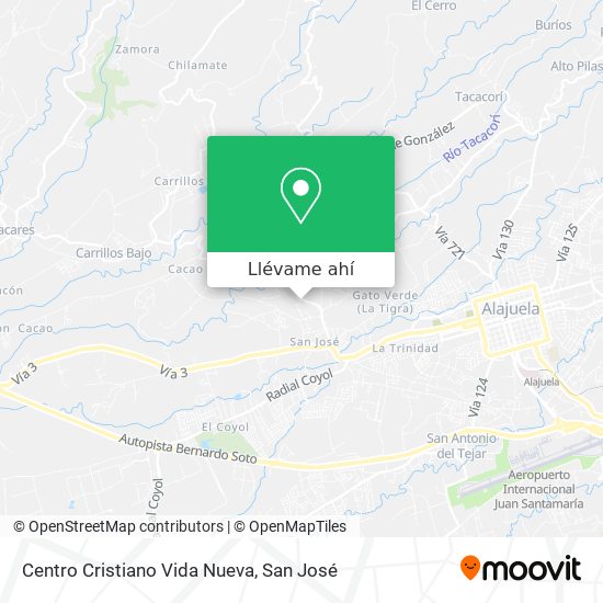 Mapa de Centro Cristiano Vida Nueva