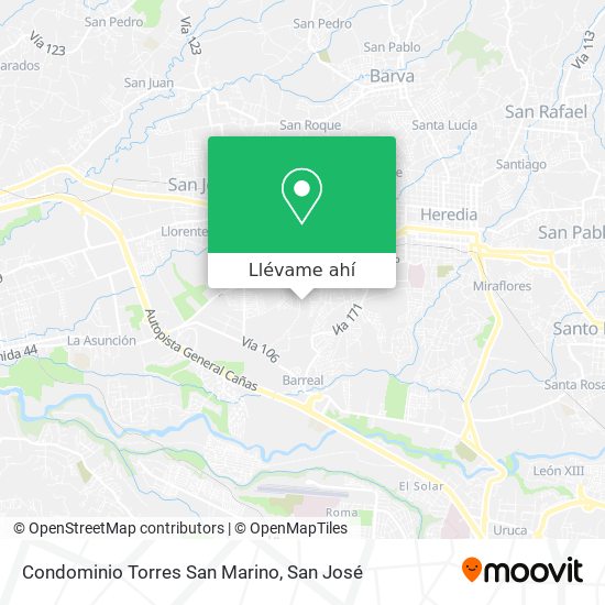 Mapa de Condominio Torres San Marino