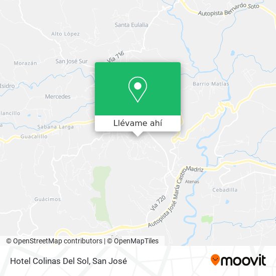 Mapa de Hotel Colinas Del Sol