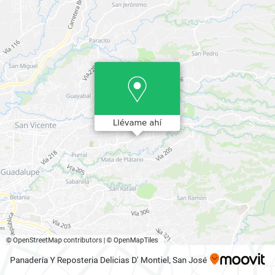 Mapa de Panadería Y Reposteria Delicias D' Montiel