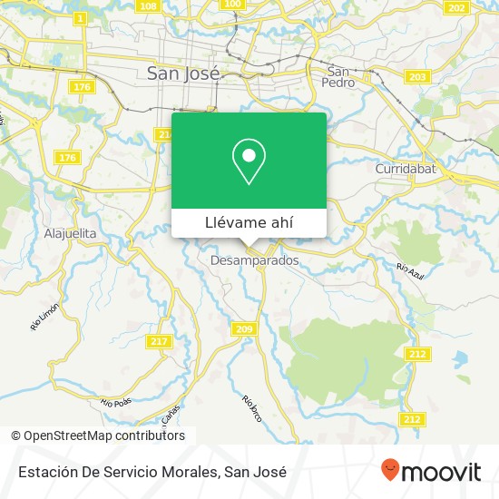 Mapa de Estación De Servicio Morales