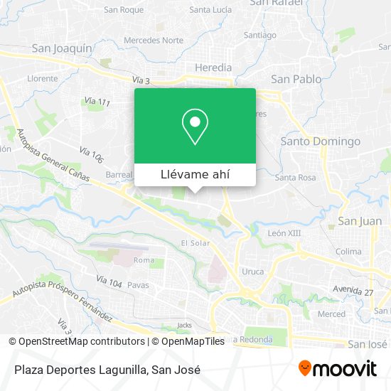 Mapa de Plaza Deportes Lagunilla