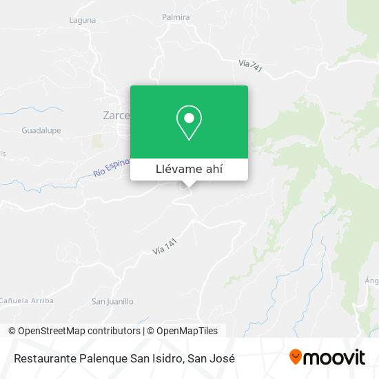 Mapa de Restaurante Palenque San Isidro