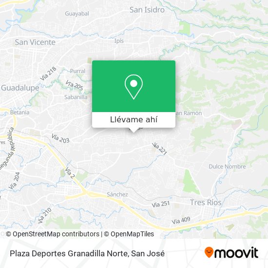 Mapa de Plaza Deportes Granadilla Norte