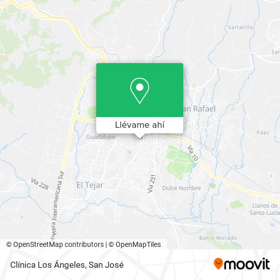 Mapa de Clínica Los Ángeles
