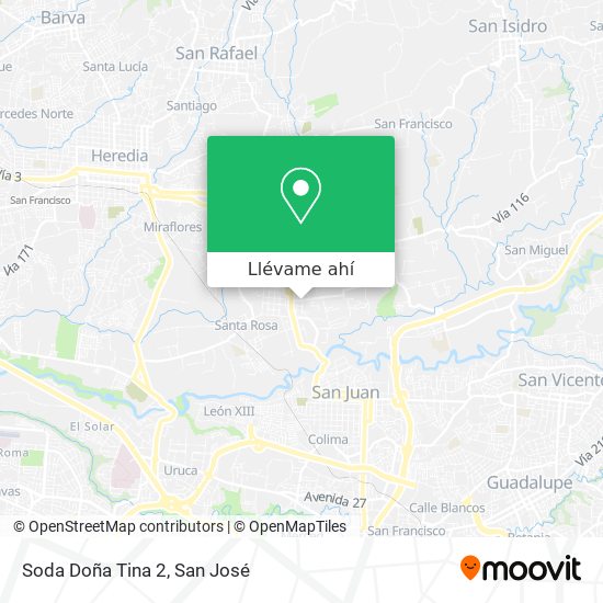 Mapa de Soda Doña Tina 2