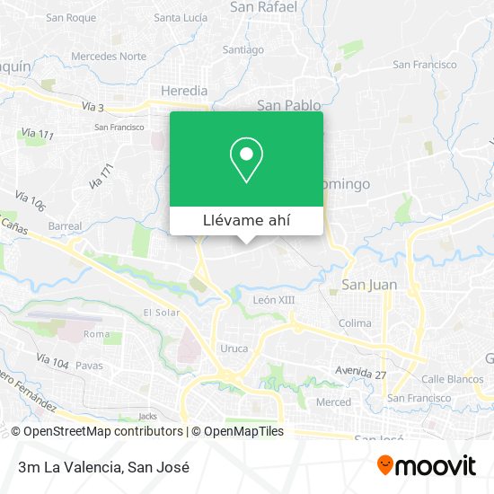 Mapa de 3m La Valencia