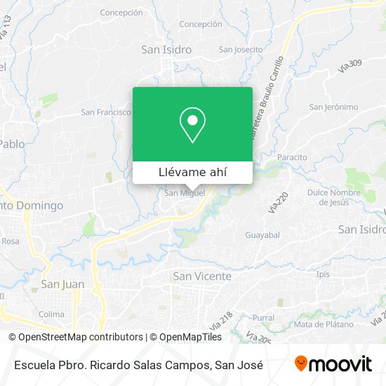 Mapa de Escuela Pbro. Ricardo Salas Campos