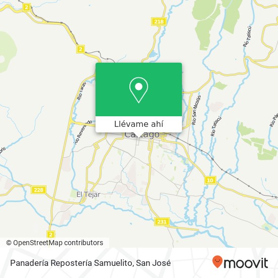 Mapa de Panadería Repostería Samuelito