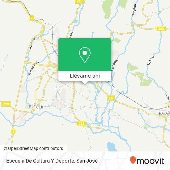 Mapa de Escuela De Cultura Y Deporte