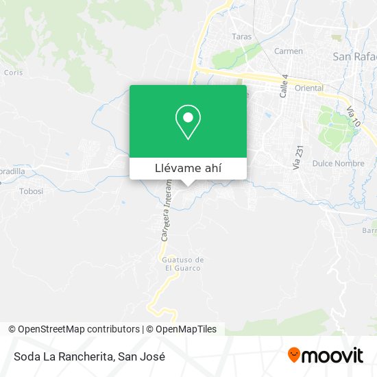 Mapa de Soda La Rancherita