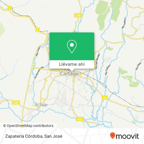 Mapa de Zapatería Córdoba