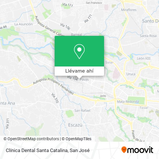 Mapa de Clínica Dental Santa Catalina