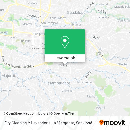 Mapa de Dry Cleaning Y Lavanderia La Margarita