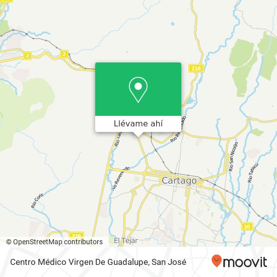 Mapa de Centro Médico Virgen De Guadalupe