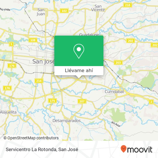 Mapa de Servicentro La Rotonda
