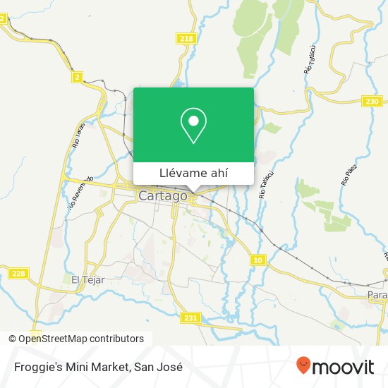 Mapa de Froggie's Mini Market