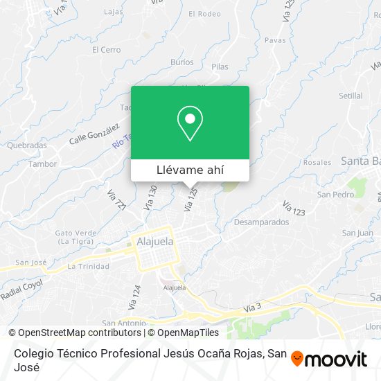 Mapa de Colegio Técnico Profesional Jesús Ocaña Rojas
