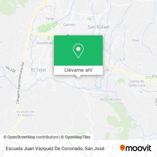 Mapa de Escuela Juan Vázquez De Coronado