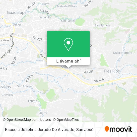 Mapa de Escuela Josefina Jurado De Alvarado