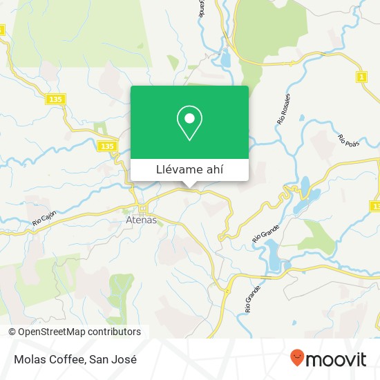 Mapa de Molas Coffee